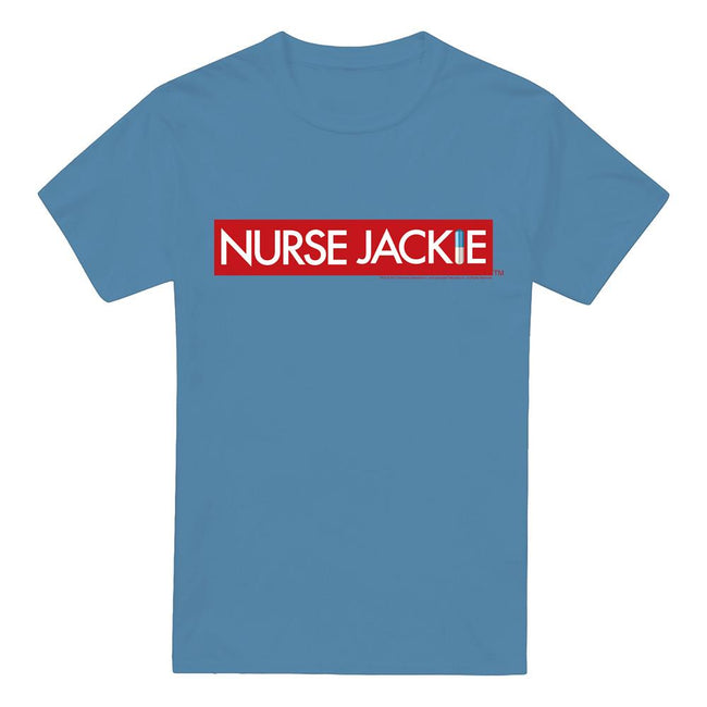 Carolina Blue - Front - Nurse Jackie Mens Logo T-Shirt