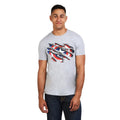 Sports Grey-Blue-White - Lifestyle - Captain America Mens Torn T-Shirt