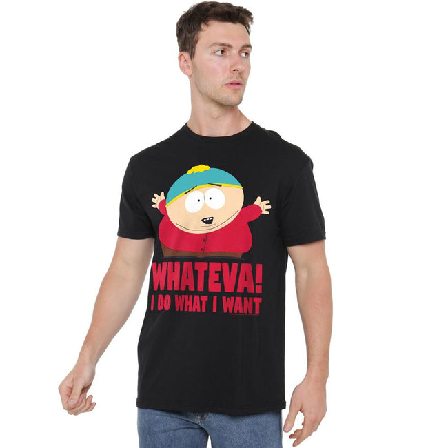 Black - Lifestyle - South Park Mens Whateva Eric Cartman T-Shirt