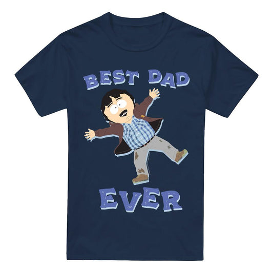Navy - Front - South Park Mens Best Dad Ever Randy Marsh Fathers Day T-Shirt