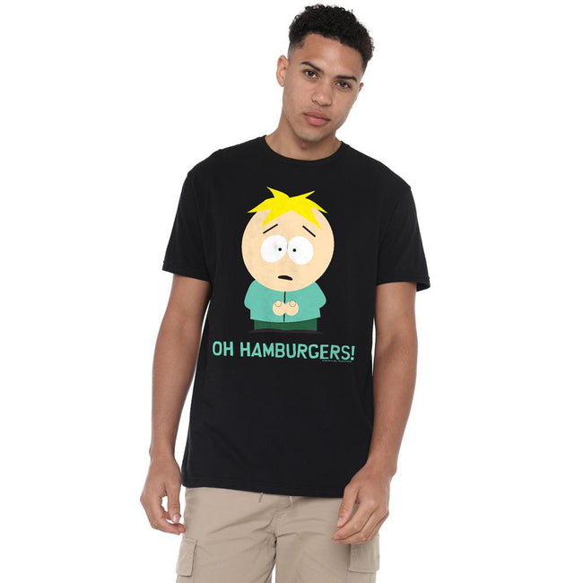 Black - Lifestyle - South Park Mens Oh Hamburgers Butters T-Shirt