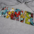Sports Grey - Side - Marvel Mens Characters Logo Hoodie