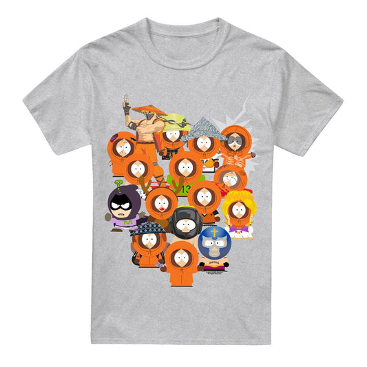 Sport Heather - Front - South Park Mens Many Faces Of Kenny T-Shirt