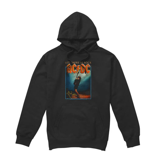 Black - Front - AC-DC Mens Let There Be Rock Hoodie