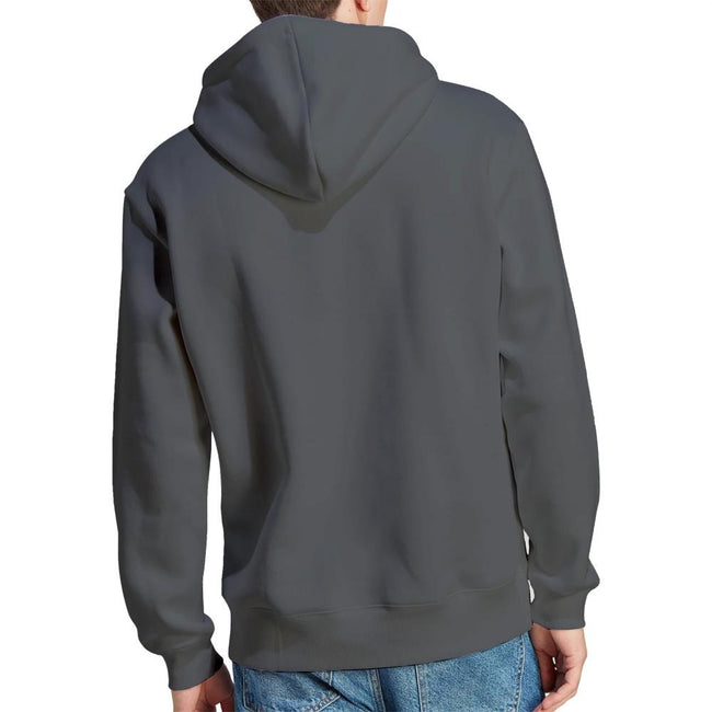 Charcoal - Back - AC-DC Mens Flick of the Switch Hoodie