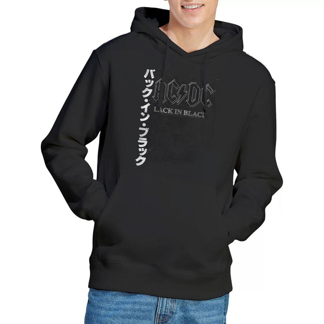 Black - Lifestyle - AC-DC Mens Back in the Day Kanji Hoodie
