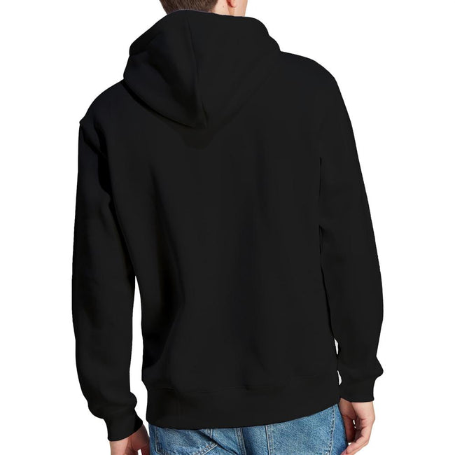 Black - Back - AC-DC Mens Checkerboard Gradient Logo Hoodie