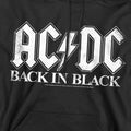 Black - Side - AC-DC Mens Back In Black Hoodie