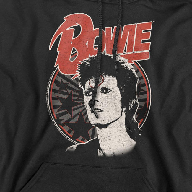 Black - Pack Shot - David Bowie Mens Space Oddity Hoodie