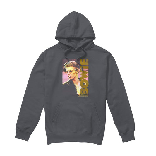 Charcoal - Front - David Bowie Mens Smokin Hoodie