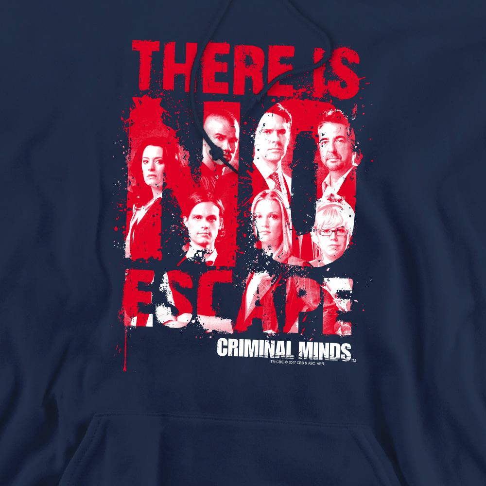 Navy - Pack Shot - Criminal Minds Mens No Escape Hoodie