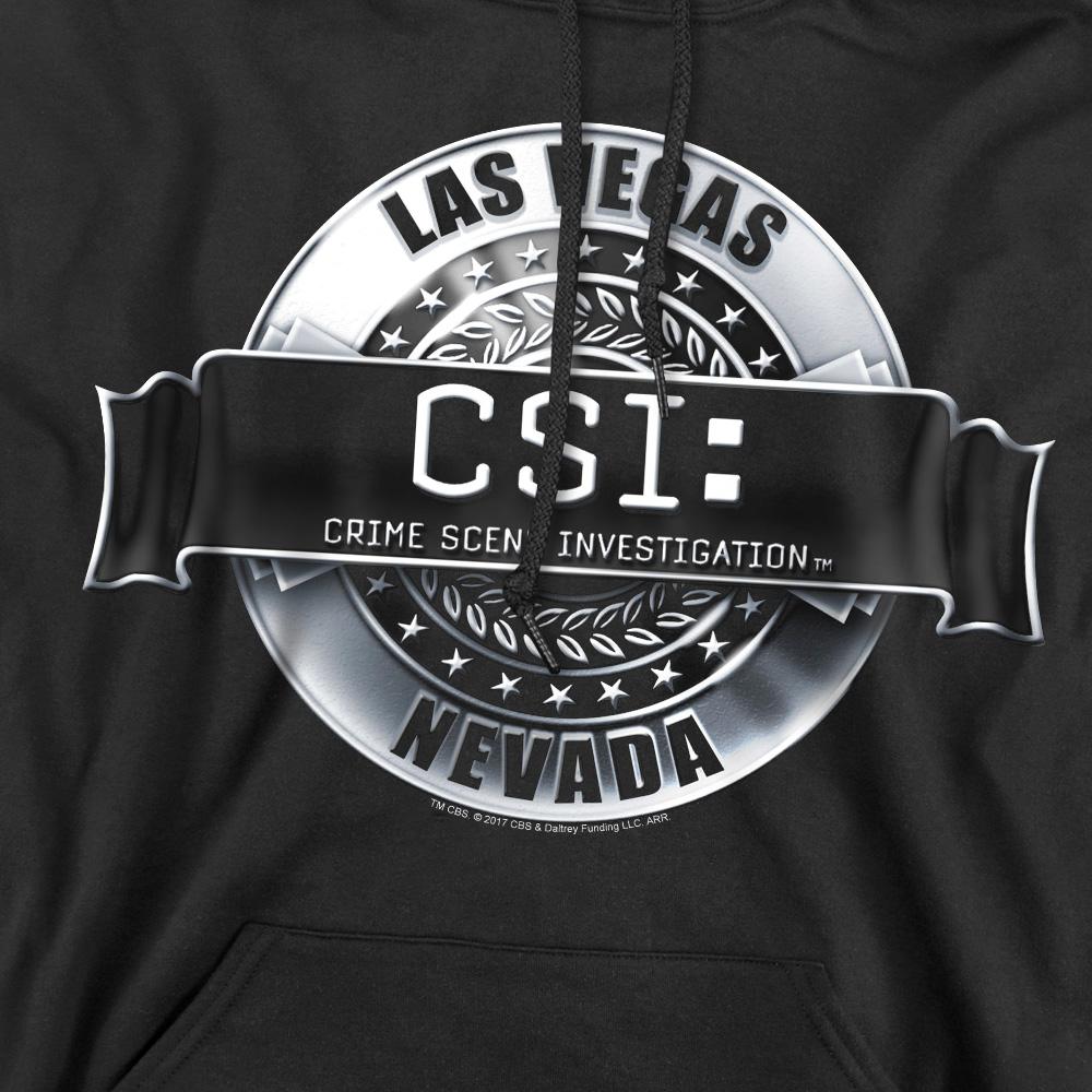 Black - Pack Shot - CSI Mens Rendered Logo Hoodie