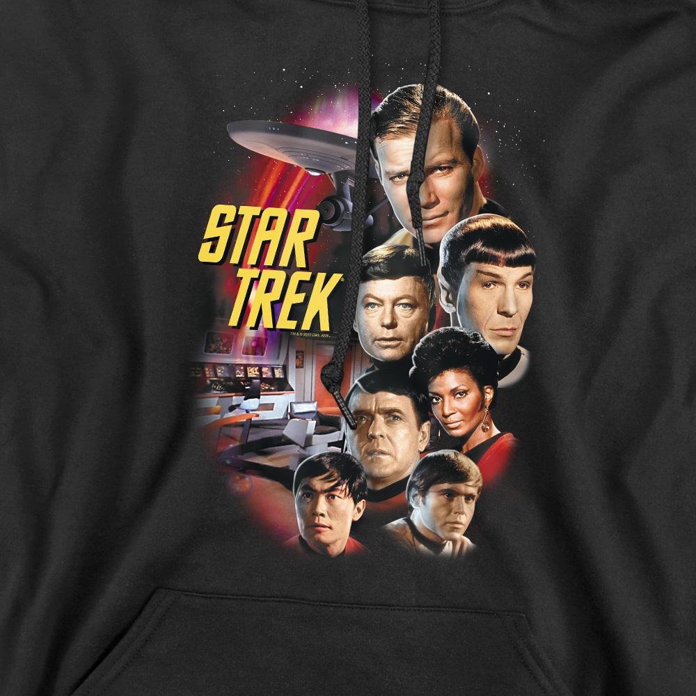 Black - Pack Shot - Star Trek Mens The Classic Crew Hoodie