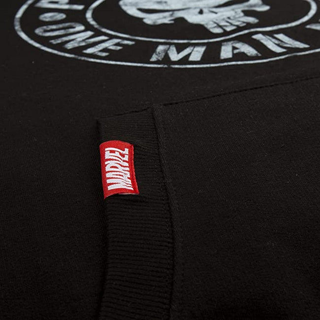 Black-White - Lifestyle - The Punisher Mens One Man Army Hoodie