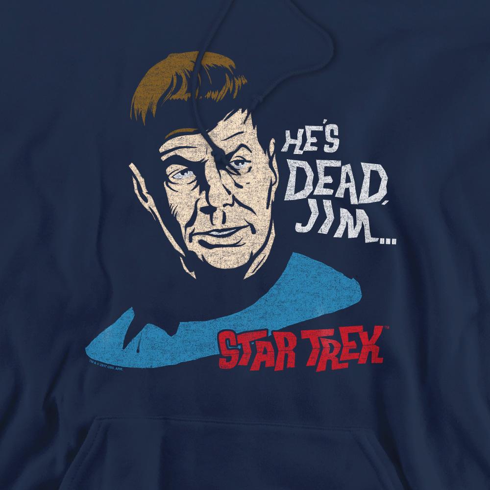 Navy - Pack Shot - Star Trek Mens He´s Dead Jim Hoodie