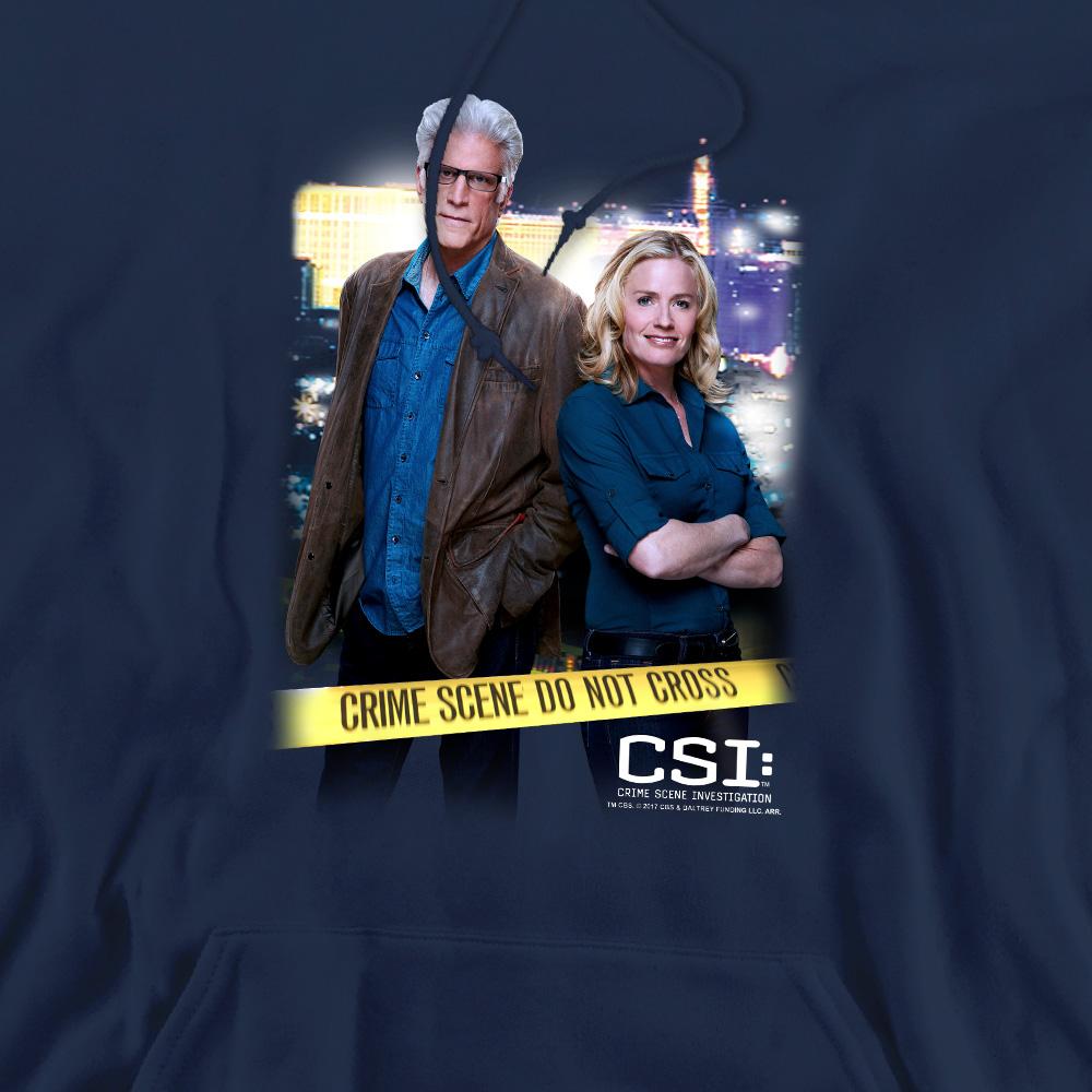 Navy - Pack Shot - CSI Mens Do Not Cross Hoodie