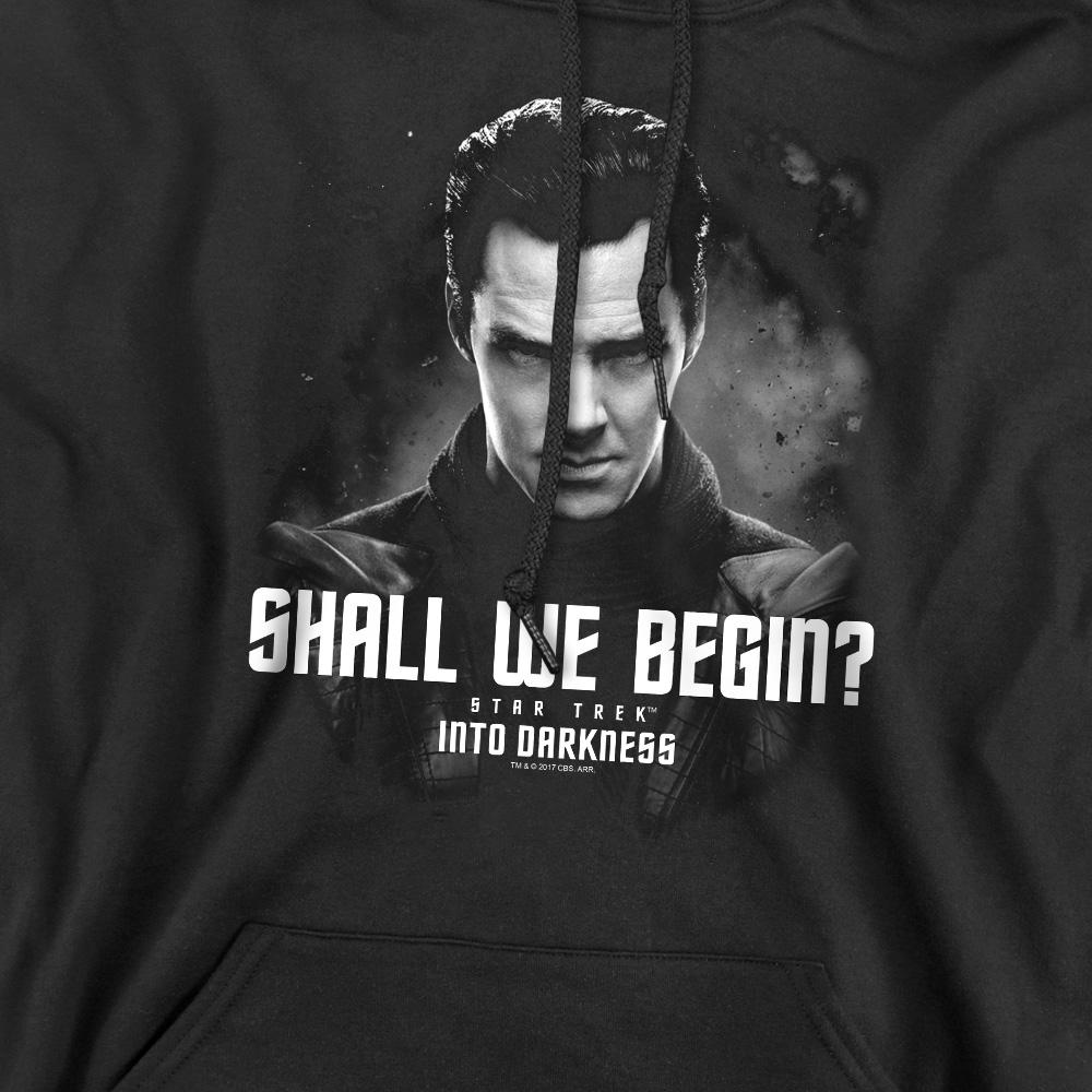 Black - Pack Shot - Star Trek: Into Darkness Mens Shall We Begin Hoodie