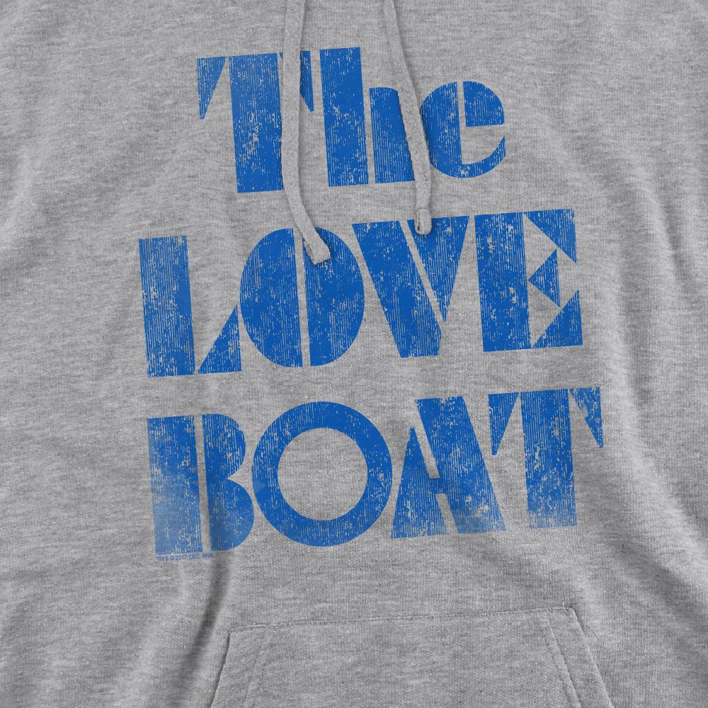 Sport Heather - Pack Shot - The Love Boat Mens Distressed Hoodie