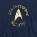 Navy - Side - Star Trek Mens Collegiate Hoodie