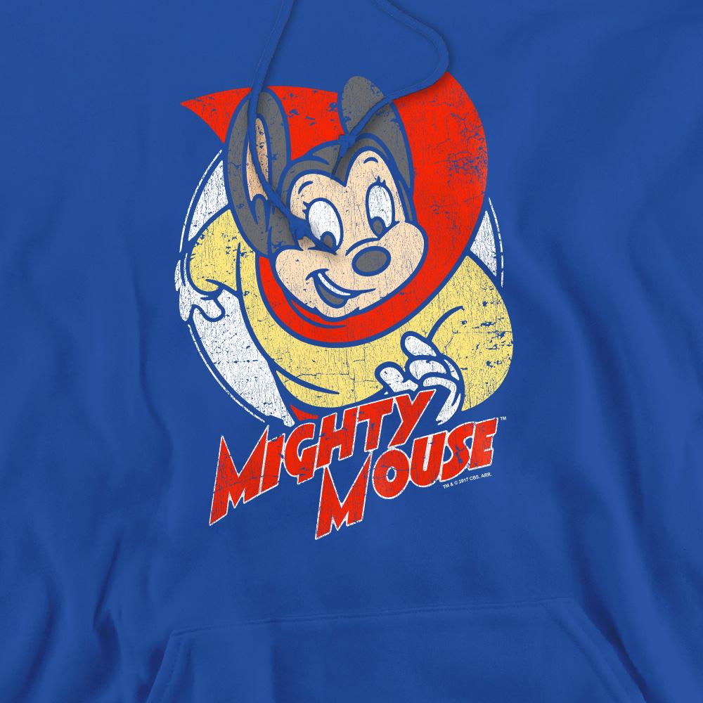Royal Blue - Pack Shot - Mighty Mouse Mens Mighty Circle Hoodie