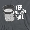 Charcoal - Side - Star Trek Mens Earl Grey Hoodie