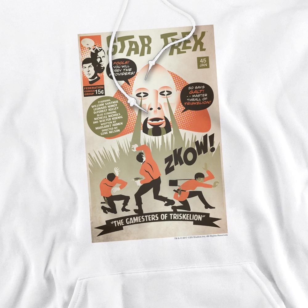 White - Pack Shot - Star Trek Mens The Original Series Episode 45 Hoodie