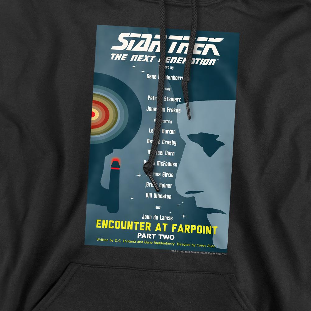 Black - Pack Shot - Star Trek Mens The Next Generation Season 1 Episode 2 Hoodie