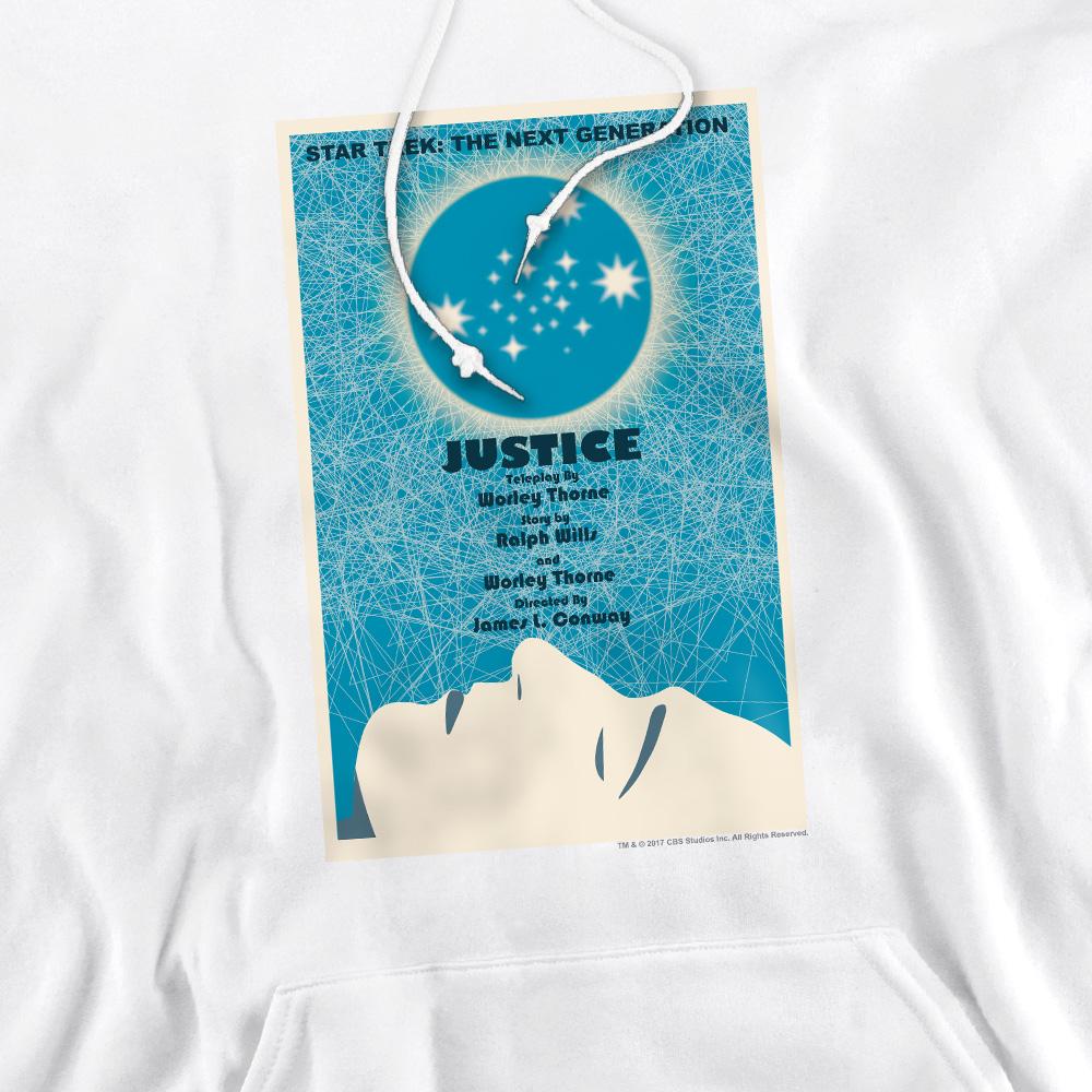 White - Pack Shot - Star Trek Mens The Next Generation Season 1 Episode 8 Hoodie