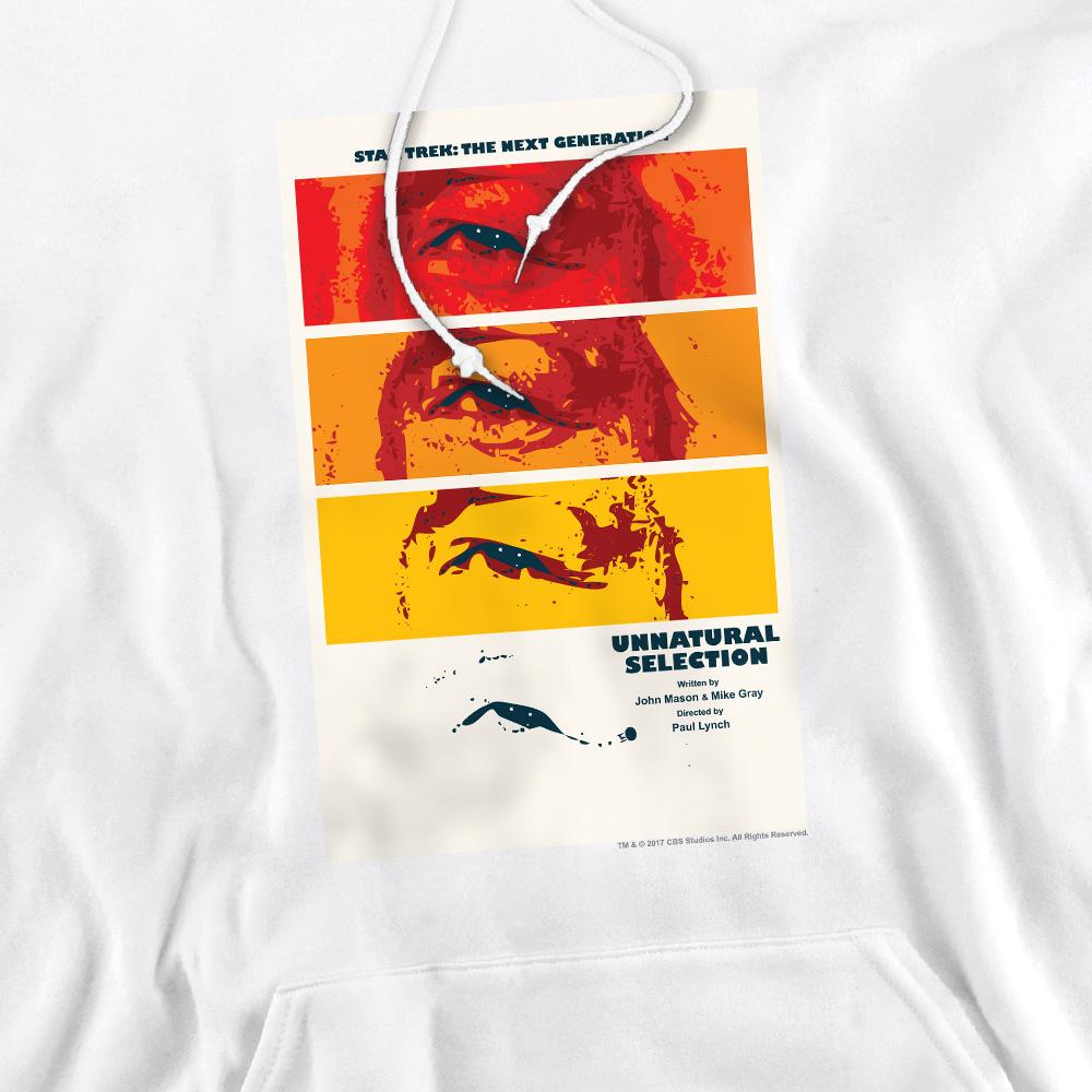 White - Pack Shot - Star Trek Mens The Next Generation Season 2 Episode 7 Hoodie