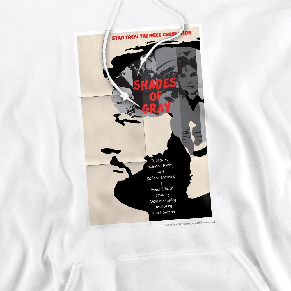 White - Pack Shot - Star Trek Mens The Next Generation Season 2 Episode 22 Hoodie