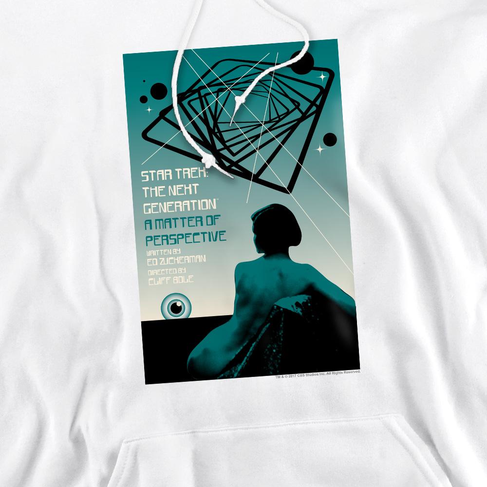 White - Pack Shot - Star Trek Mens The Next Generation Season 3 Episode 14 Hoodie