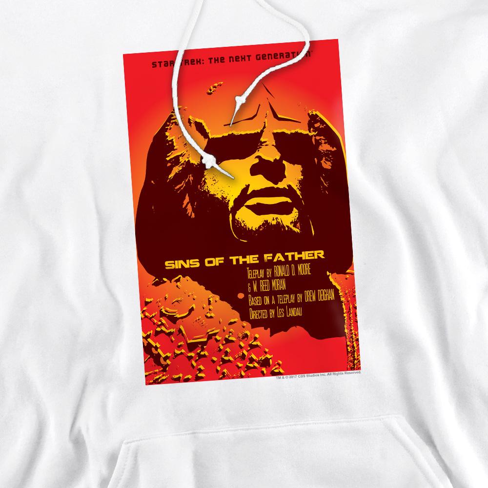 White - Pack Shot - Star Trek Mens The Next Generation Season 3 Episode 17 Hoodie