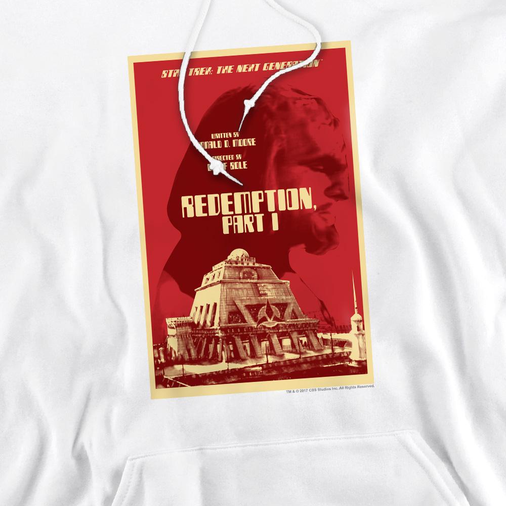 White - Pack Shot - Star Trek Mens The Next Generation Season 4 Episode 26 Hoodie