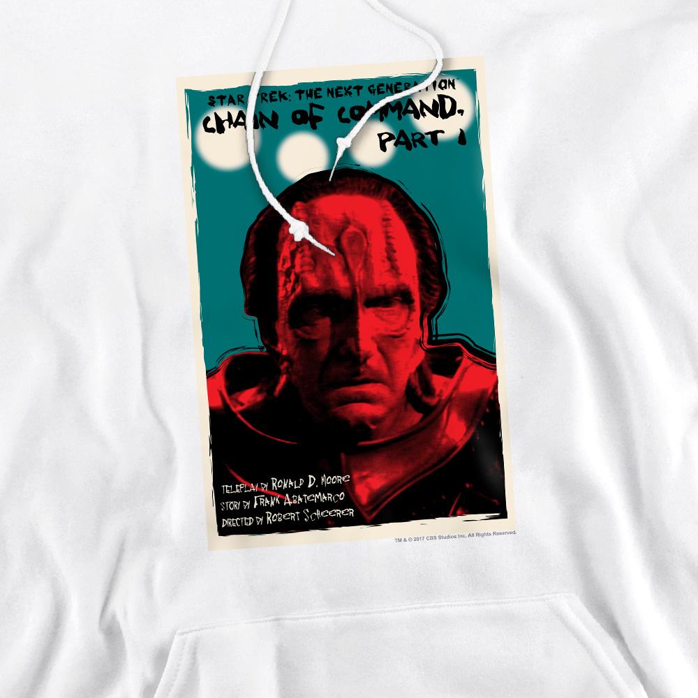 White - Pack Shot - Star Trek Mens The Next Generation Season 6 Episode 10 Hoodie