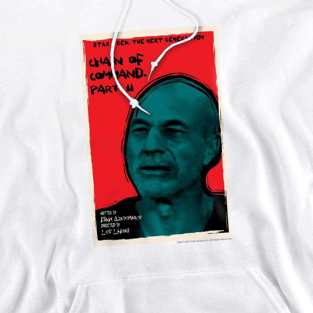White - Pack Shot - Star Trek Mens The Next Generation Season 6 Episode 11 Hoodie