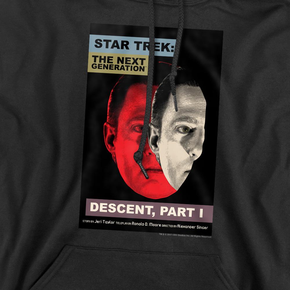 Black - Pack Shot - Star Trek Mens The Next Generation Season 6 Episode 26 Hoodie
