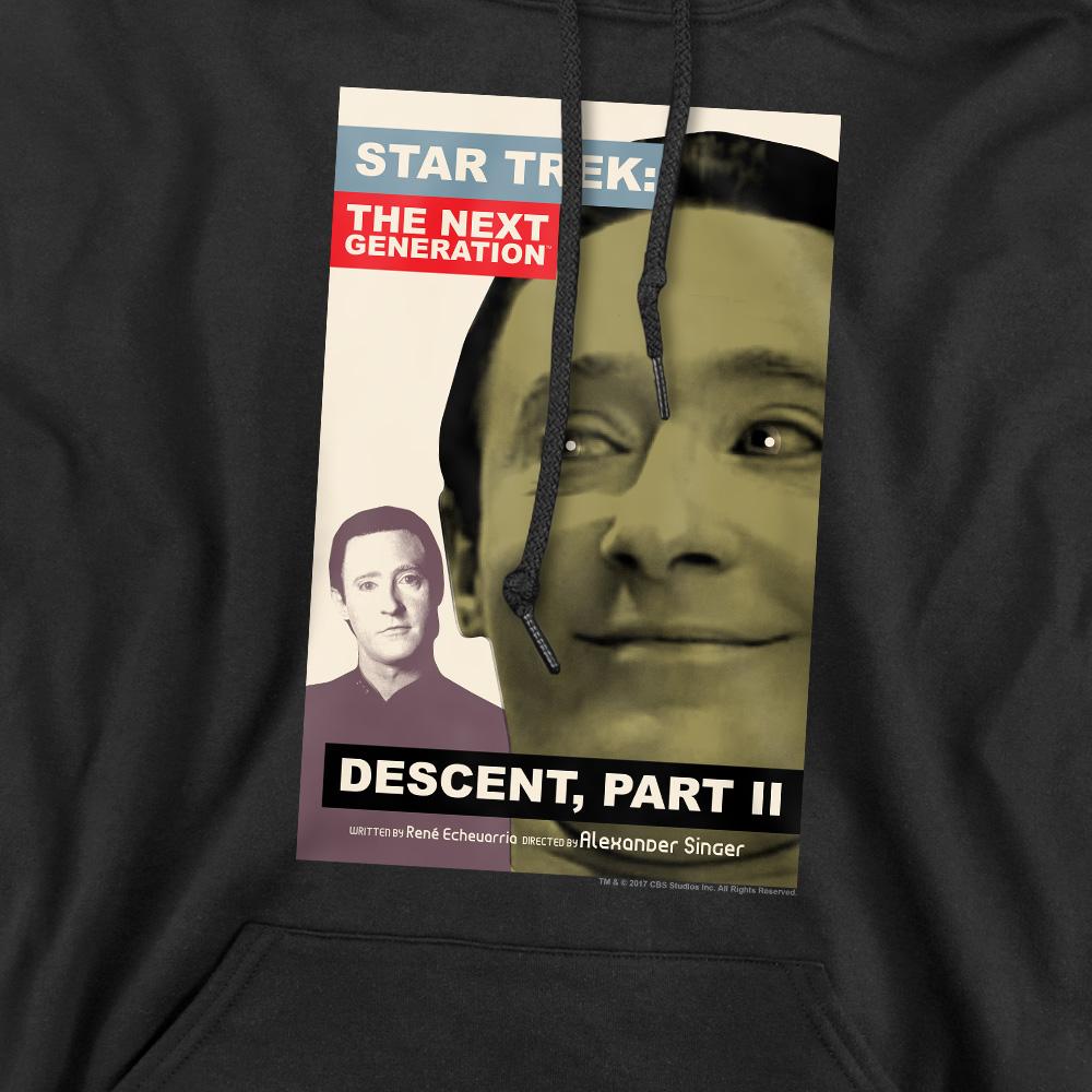 Black - Pack Shot - Star Trek Mens The Next Generation Season 7 Episode 1 Hoodie