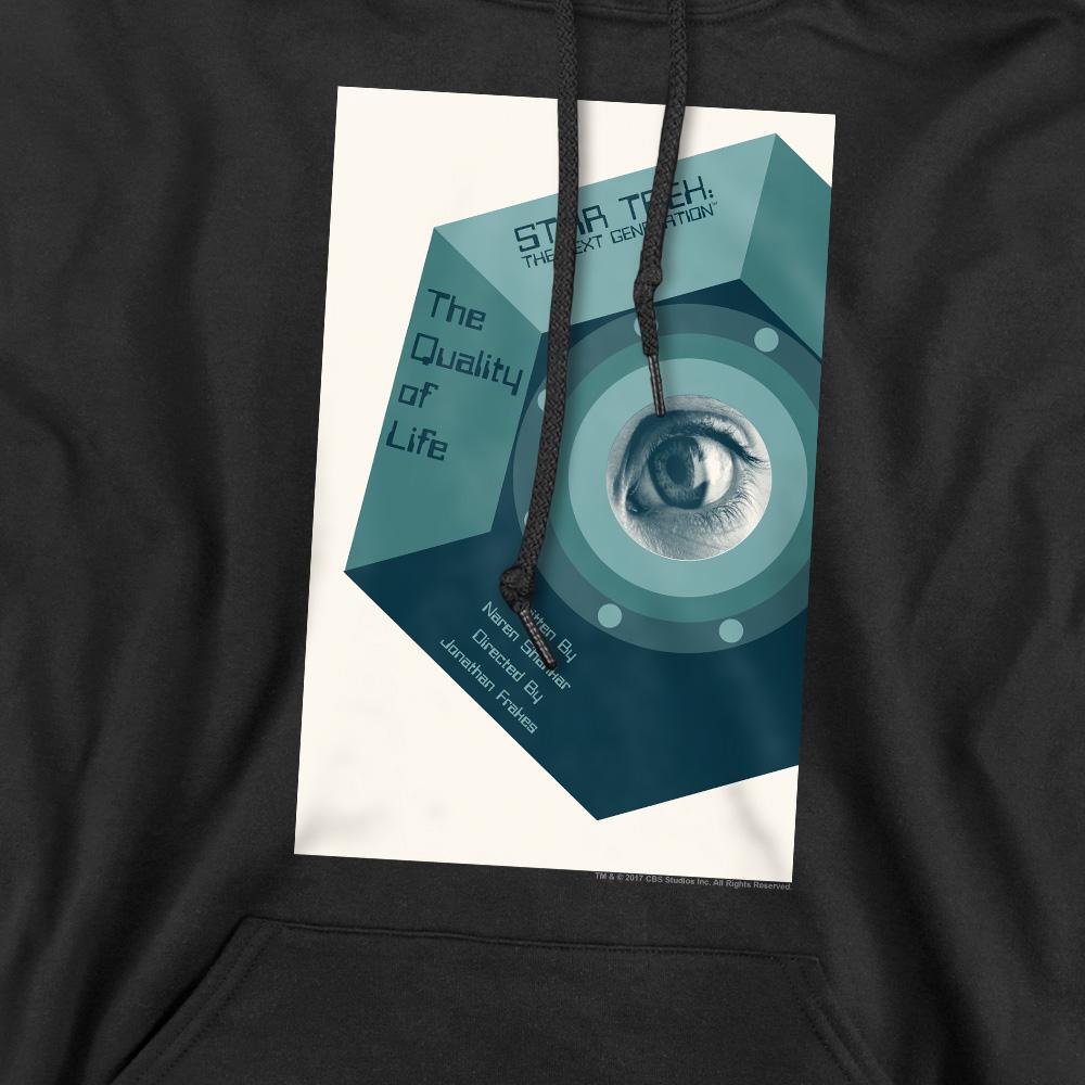 Black - Pack Shot - Star Trek Mens The Next Generation Season 6 Episode 9 Hoodie