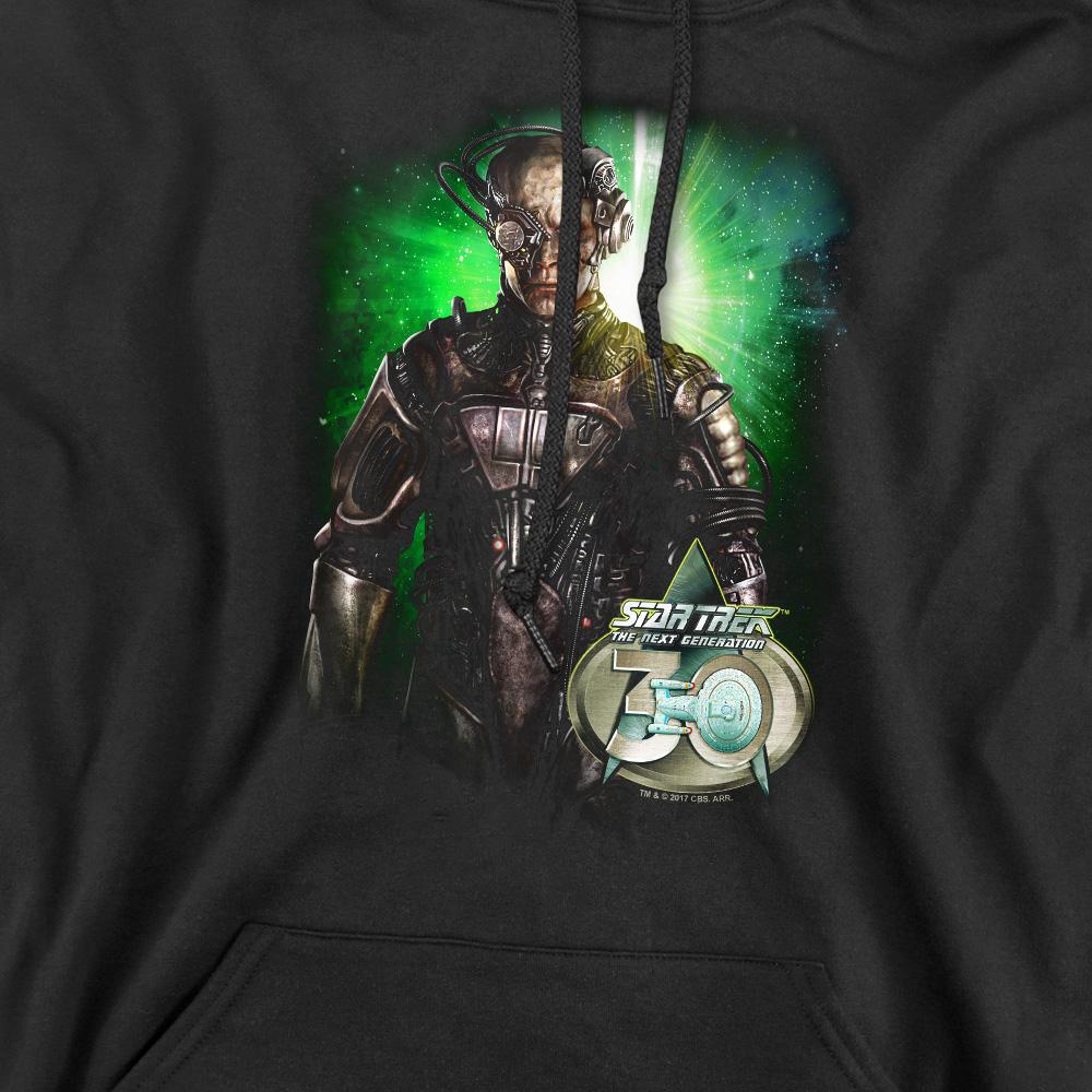 Black - Pack Shot - Star Trek Mens Borg 30 Hoodie