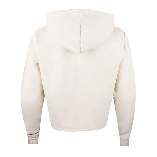 Stone - Back - Disney Womens-Ladies Mickey & Minnie Mouse Crop Hoodie