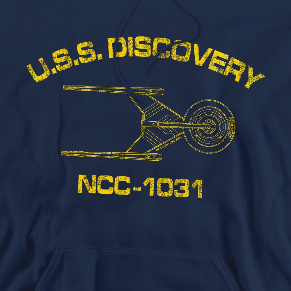 Navy - Pack Shot - Star Trek: Discovery Mens Athletic Hoodie