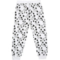 Cream-White-Black - Side - 101 Dalmatians Womens-Ladies Snooze Long Pyjama Set