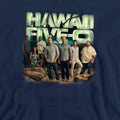 Navy - Side - Hawaii Five-0 Mens Cast Hoodie