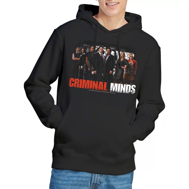 Black - Side - Criminal Minds Mens The Brain Trust Hoodie