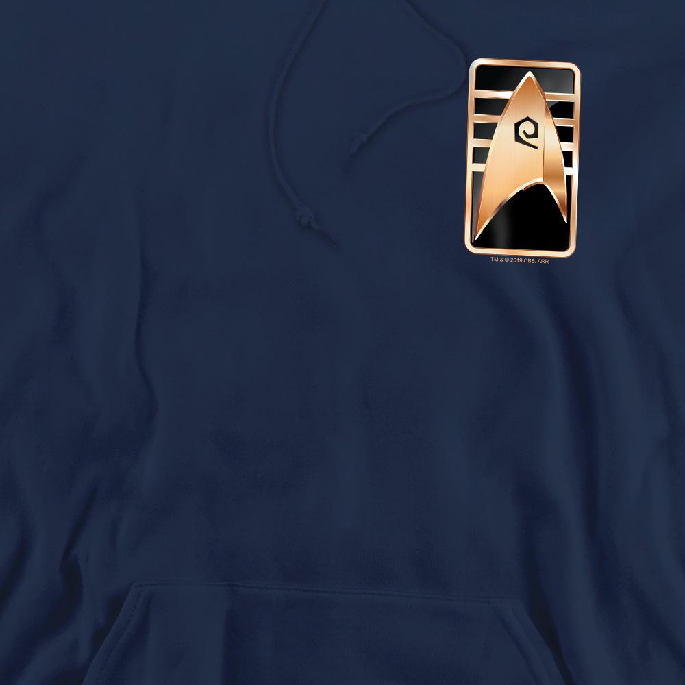 Navy - Pack Shot - Star Trek: Discovery Mens Cadet Badge Hoodie