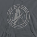 Charcoal - Side - Star Trek: Discovery Mens Enterprise Crest Hoodie
