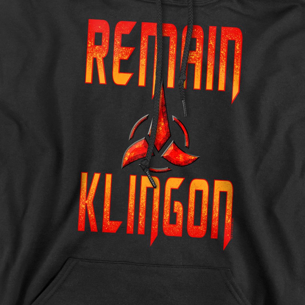 Black - Pack Shot - Star Trek: Discovery Mens Remain Klingon Hoodie
