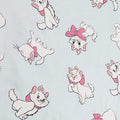 White-Pink-Blue - Side - The Aristocats Womens-Ladies Busy Doing Nothing Marie Long Pyjama Set
