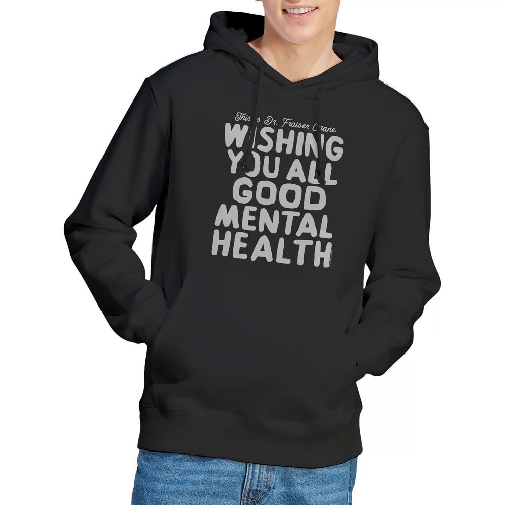 Black - Pack Shot - Frasier Mens The Frasier Sign Off Hoodie