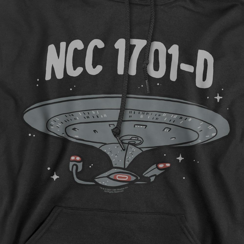 Black - Pack Shot - Star Trek Mens The Next Generation Hoodie